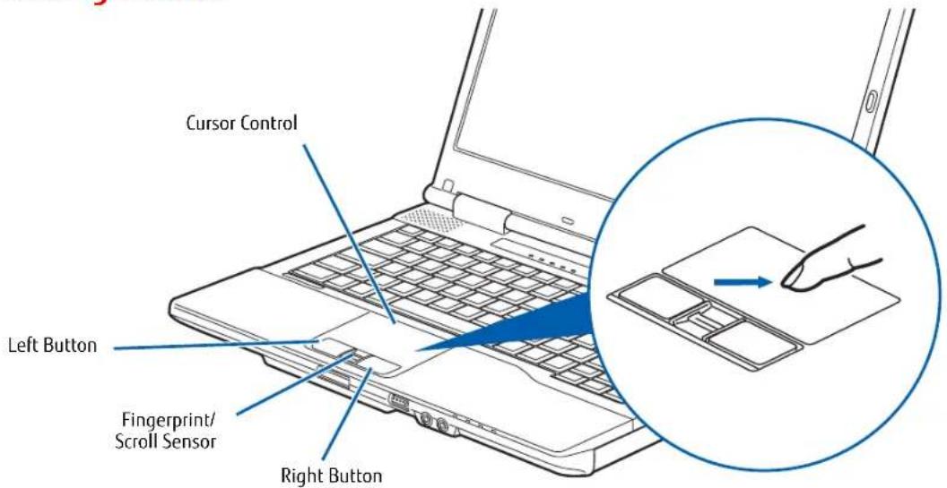 FUJITSU LIFEBOOK S752 - Touchpad Pointing Device - 1