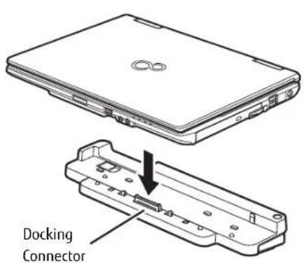 FUJITSU LIFEBOOK S752 - Detaching Port Replicator - 1