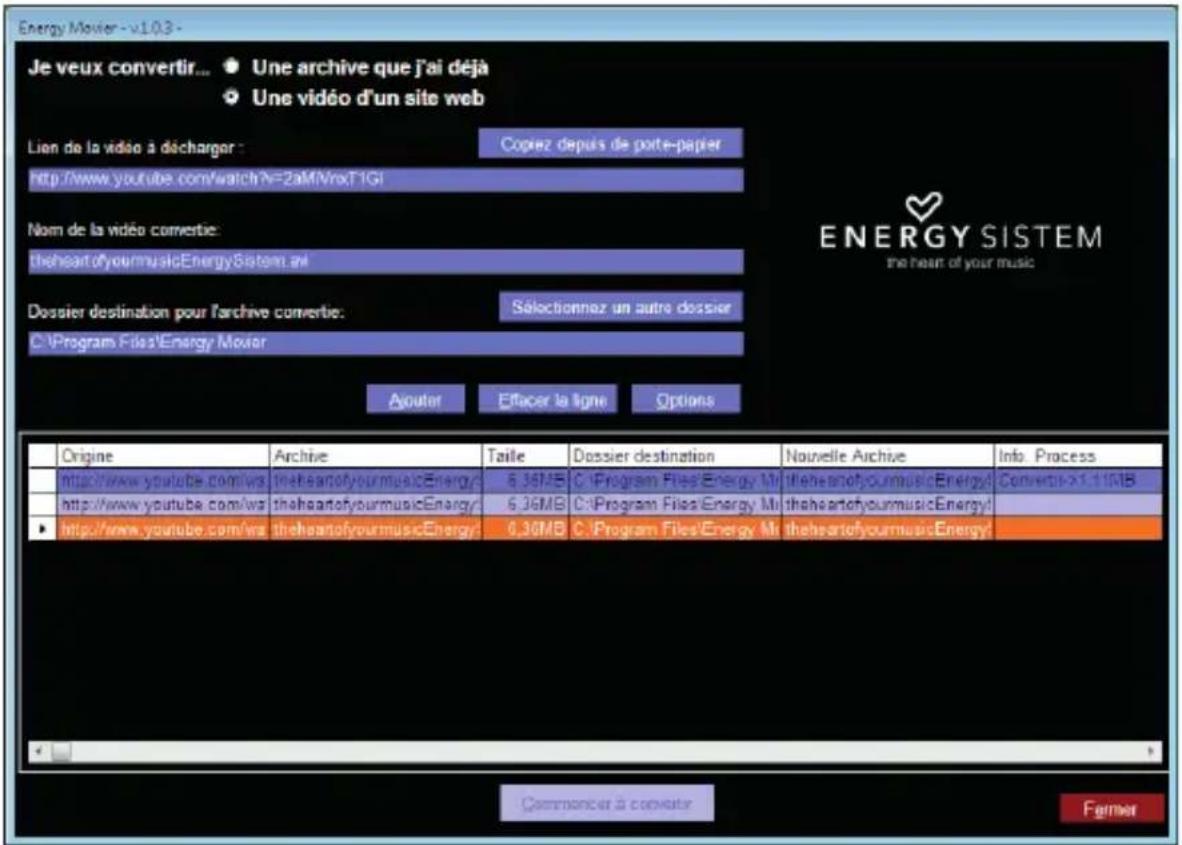 ENERGY SISTEM 2204 - ENERGY MOVIER: TÉLÉCHARGER DES VIDÉOS D'INTERNET - 1