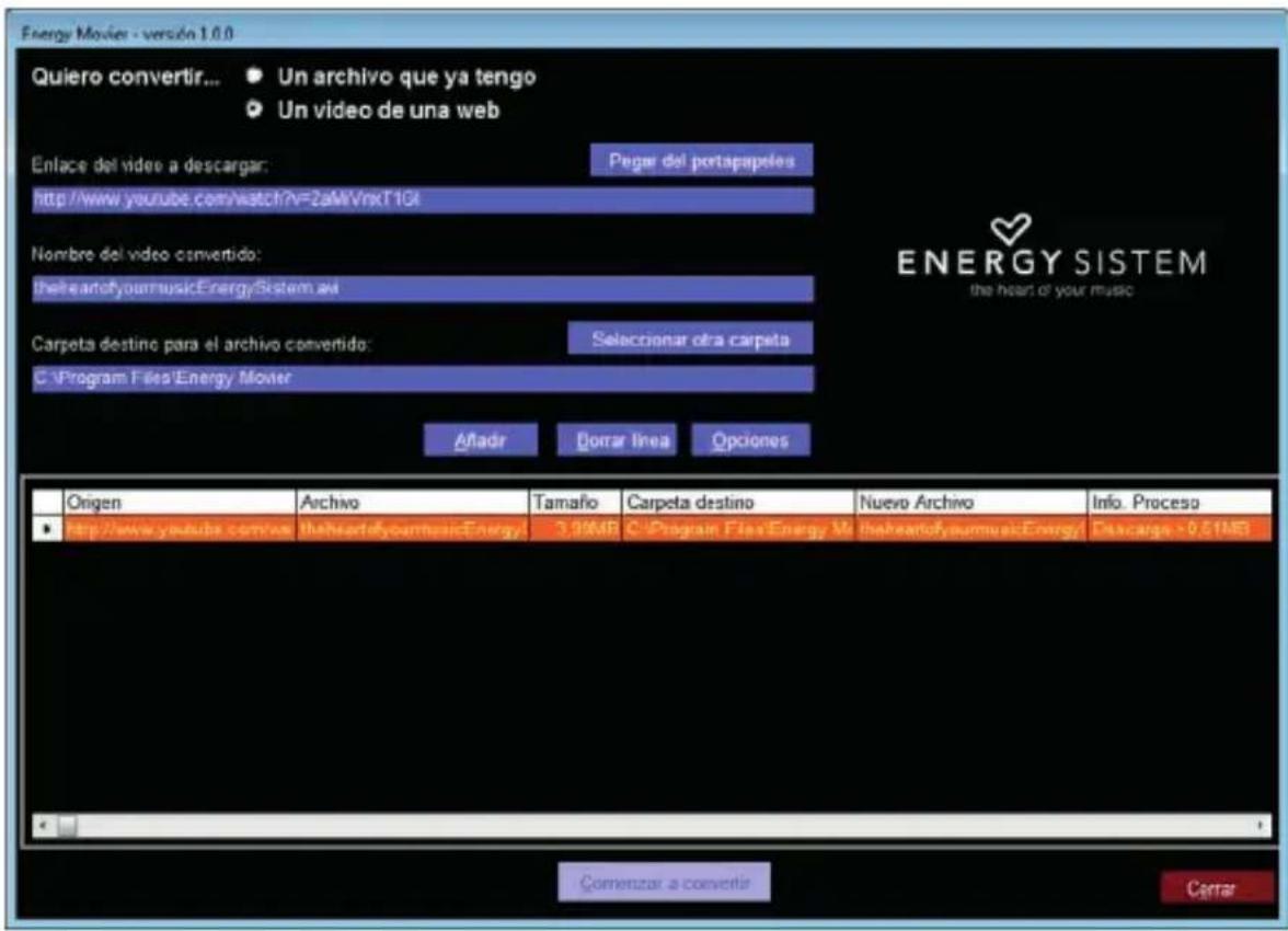ENERGY SISTEM 2208 - ENERGY MOVIER: DESCARGA DE VIDEOS DE INTERNET - 1