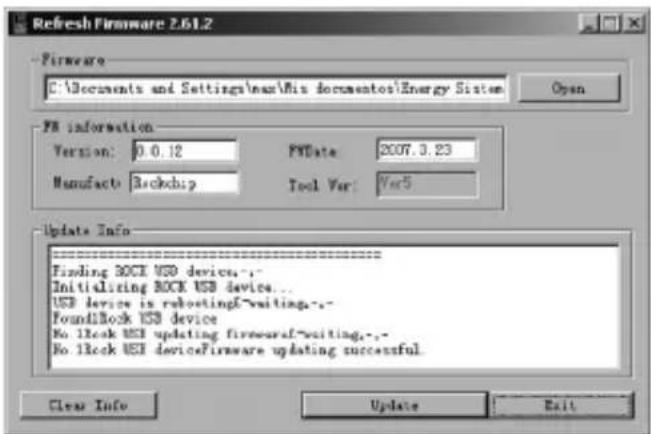 ENERGY SISTEM 3030 - RéINSTALLATION DU PROGICIEL - 1