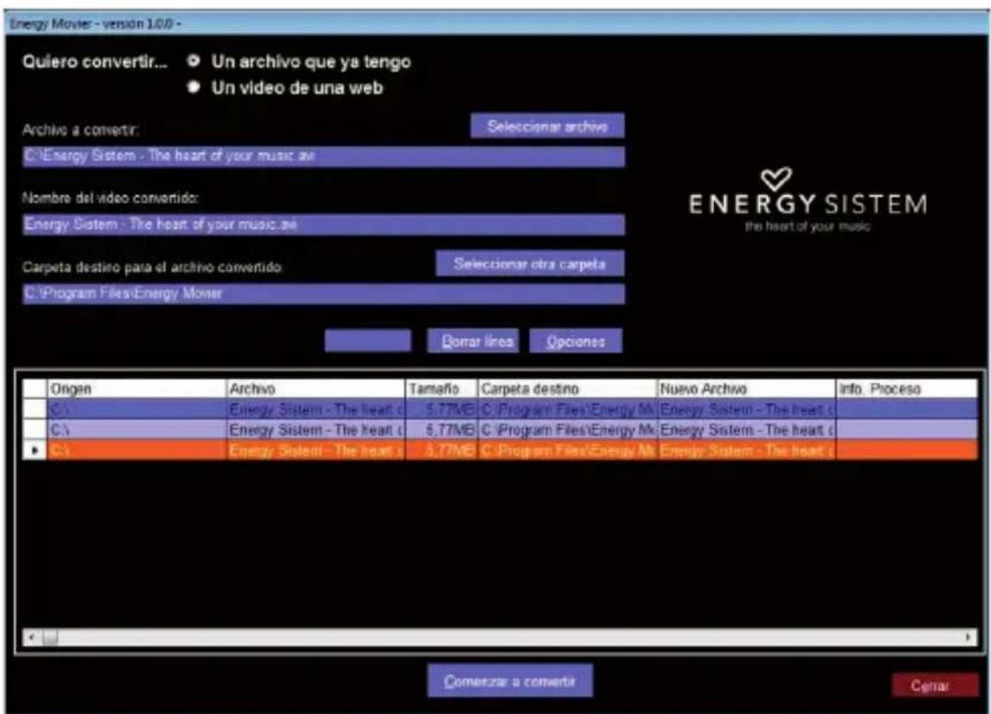 ENERGY SISTEM 4208 - ENERGY MOVIER: CRÉER DE VIDEOS AVI - 1