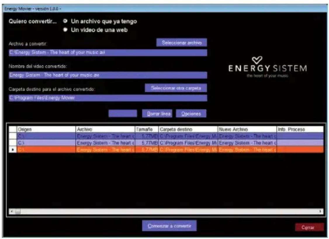 ENERGY SISTEM 4208 - ENERGY MOVIER: CONVERSION DE VIDEOS AVI - 1