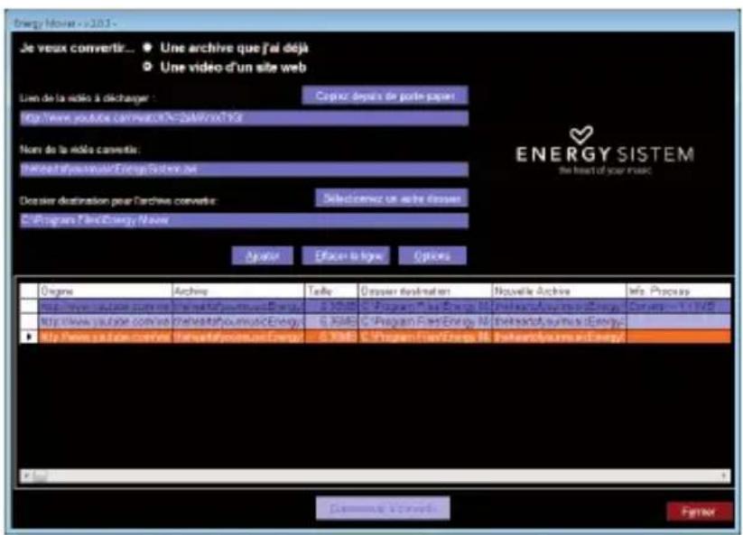 ENERGY SISTEM 7502 - ENERGY MOVIER: TÉLÉCHARGER DES VIDÉOS D'INTERNET - 1