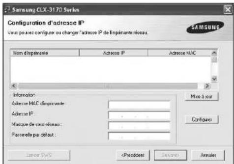 SAMSUNG CLP3175 - Installation du logiciel pour une impression en réseau - 4