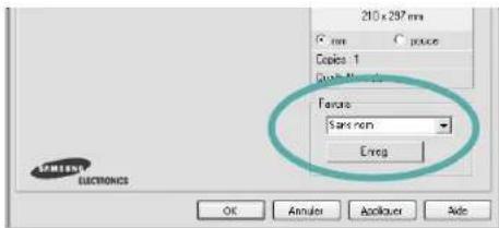 SAMSUNG CLP3175 - Utilisation d'un paramétrage favori - 1