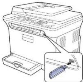 SAMSUNG CLP3175 - CONNEXION D'UN PÉRIPHÉRIQUE DE STOCKAGE USB - 4