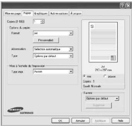 SAMSUNG CLP3175 - Onglet Papier - 1
