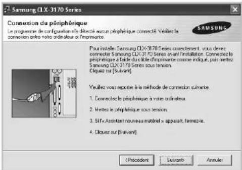 SAMSUNG CLP3175 - Sélectionnez l'imprimante, puis cliquez surSulvant. - 2