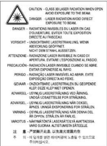 SAMSUNG CLP3175 - Avertissement - 1