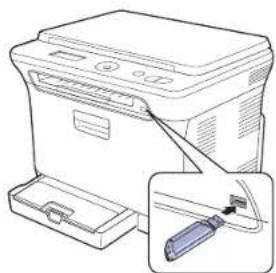 SAMSUNG CLP3175 - CONNEXION D'UN PÉRIPHÉRIQUE DE STOCKAGE USB - 4