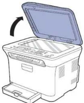 SAMSUNG CLP3175 - Sur la vitre d'exposition - 1