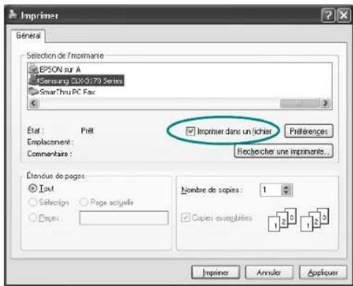 SAMSUNG CLP3175 - Impression dans un fichier (PRN) - 1