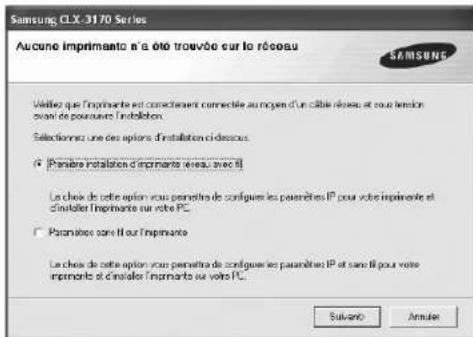 SAMSUNG CLP3175 - Installation du logiciel pour une impression en réseau - 3