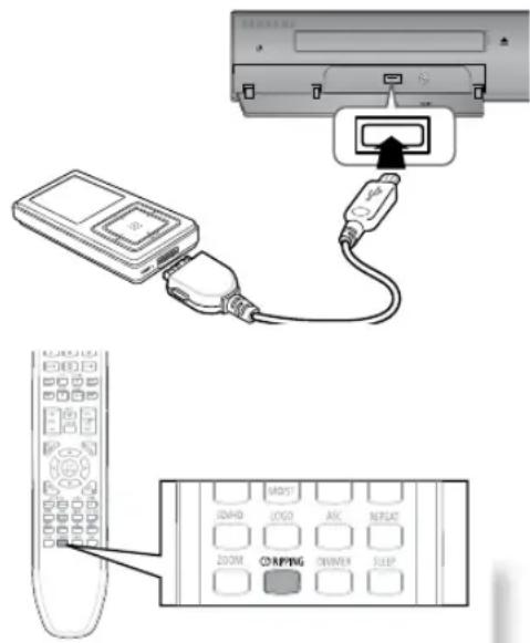 SAMSUNG HTZ320 - Appuyez sur ■ pour arrêter l'extraction. - 1