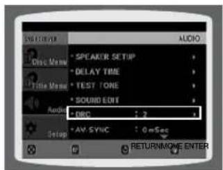 SAMSUNG HTZ320 - CONFIGURATION DE LA COMPRESSION DRC (COMPRESSION DE LA PLAGE DYNAMIQUE) - 1