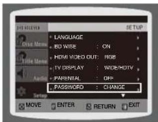 SAMSUNG HTZ320 - CONFIGURATION DU MOT DE PASSE - 1