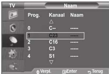 SAMSUNG LE46B550A5WXZG - Kanaalnamen vastleggen - 2