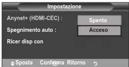 SAMSUNG LE46B550A5WXZG - Uso della funzione Anynet+ - 3