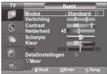 SAMSUNG LE46B550A5WXZG - Weergave van de menu's - 1