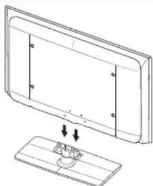 SAMSUNG LE46B550A5WXZG - Anbringen des Standfußes - 1