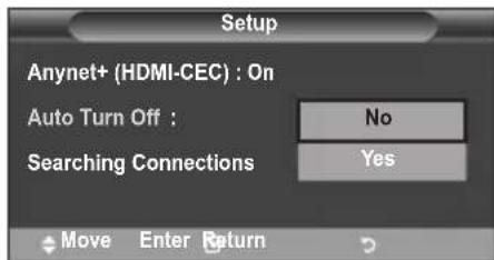 SAMSUNG LE46B550A5WXZG - Turning an Anynet+ Device Off Automatically when the TV is Turned Off - 1