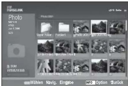 SAMSUNG LE46B550A5WXZG - Verwenden der FOTO (JPEG)-Liste - 2