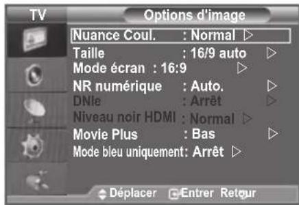 SAMSUNG LE46B550A5WXZG - Configuration de l'option picture - 2