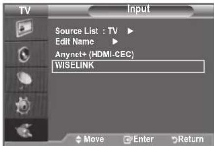 SAMSUNG LE46B550A5WXZG - Using the WISELINK Menu - 2