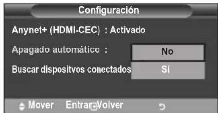 SAMSUNG LE46B550A5WXZG - Apagado automatico de un dispositivo Anynet+ cuando el televisor está apagado - 1