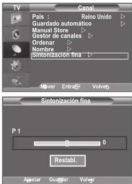 SAMSUNG LE46B550A5WXZG - Sintonización precisa de la Reception de canales - 1