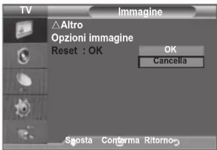SAMSUNG LE46B550A5WXZG - È possibile ripristinare le impostazioni di visualizzazione dell'immagine preimpostate in fabbrica. - 1