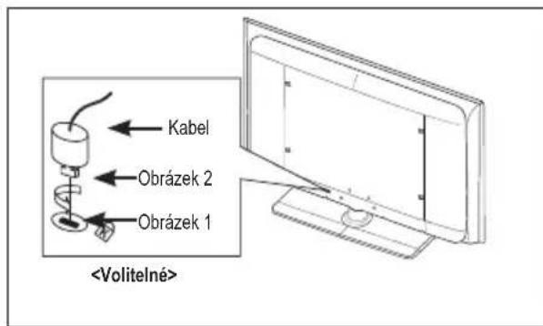 SAMSUNG LE46B550A5WXZG - Použití Kensingtonského zámku pro ochranu prěd krádeží (v závislosti na modelu) - 1