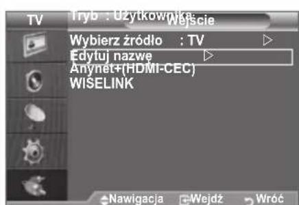 SAMSUNG LE46B550A5WXZG - Edytowanie nazw zródel sygnału wejsciowego - 1
