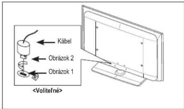 SAMSUNG LE46B550A5WXZG - Použitie zabezpečovacieho Kensington zámku proti odcudzeniu (v závislosti od modelu) - 1