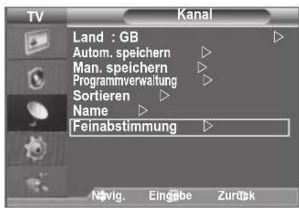 SAMSUNG LE46B550A5WXZG - Senderfeinabstimmung durchführren - 1