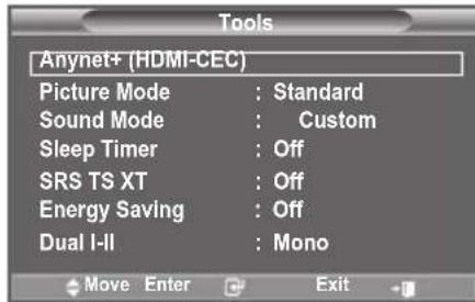 SAMSUNG LE46B550A5WXZG - Using the Anynet+ Function - 1