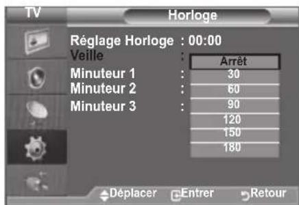 SAMSUNG LE46B550A5WXZG - Réglage du minuteur de mise en veille - 2