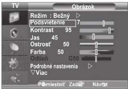 SAMSUNG LE46B550A5WXZG - Nastavenie vlastného obrazu - 1