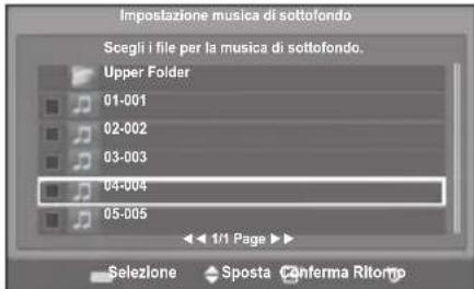 SAMSUNG LE46B550A5WXZG - Impostazione musica di sottofondo: - 1