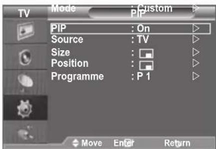 SAMSUNG LE46B550A5WXZG - Viewing the Picture In Picture (PIP) - 2