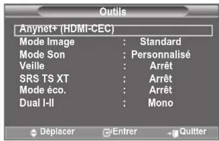 SAMSUNG LE46B550A5WXZG - Utilisation de la fonction anynet+ - 1