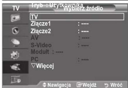 SAMSUNG LE46B550A5WXZG - Wybieranie zródla - 2