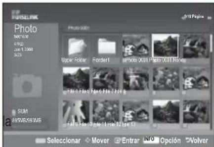 SAMSUNG LE46B550A5WXZG - Utilización de la lista PHOTO (JPEG) - 2