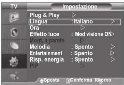 SAMSUNG LE46B550A5WXZG - Scelta della lingua - 3