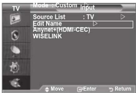 SAMSUNG LE46B550A5WXZG - Urejanjeimenvhodnih virov - 1