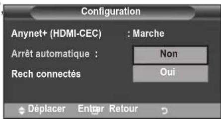 SAMSUNG LE46B550A5WXZG - Extinction automatique d'un appareil anynet+ lorsque le téléviseur est mis hors tension - 1