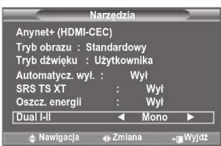 SAMSUNG LE46B550A5WXZG - Wybieranie trybu dzwieku - 1