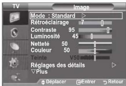 SAMSUNG LE46B550A5WXZG - Affichage des menus - 1