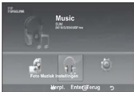 SAMSUNG LE46B550A5WXZG - Gebruik van de MP3 lijst - 1